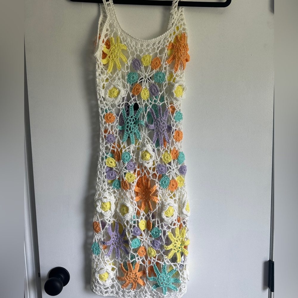 NWT Nasty Gal crochet swim coverup